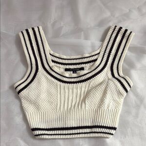 Ribbed Knit Cropped Tank